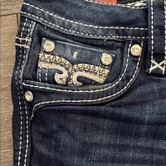 Rock Revival Women's Dark Blue Skinny Jeans - Picture 4 of 9